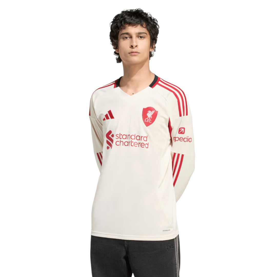 ISAK #9 Liverpool 25/26 Men's Away Long Sleeve Shirt - Liverpool Font