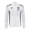 Arsenal 25/26 Men's White Long Zip Windbreaker