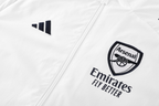 Arsenal 25/26 Men's White Long Zip Windbreaker