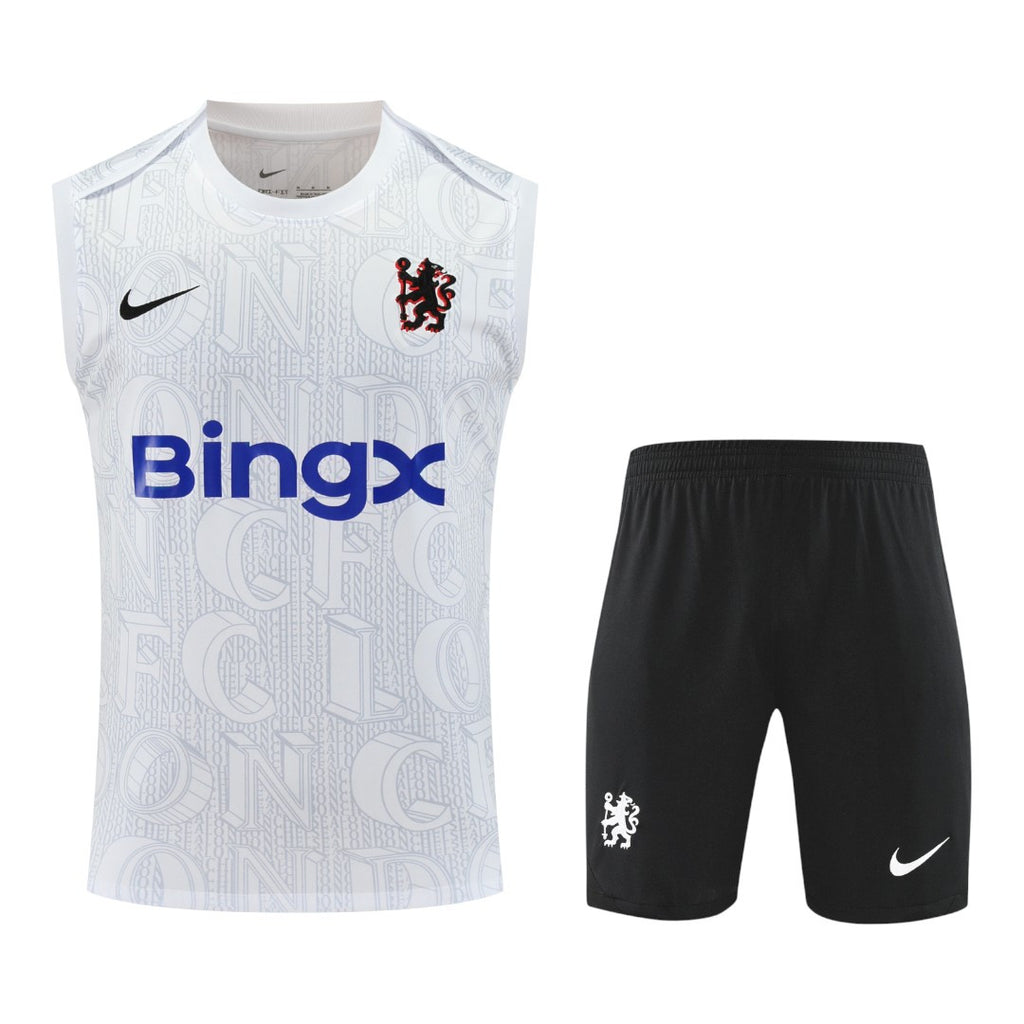 Chelsea 25/26 Men's White Pre-Match Tank Top