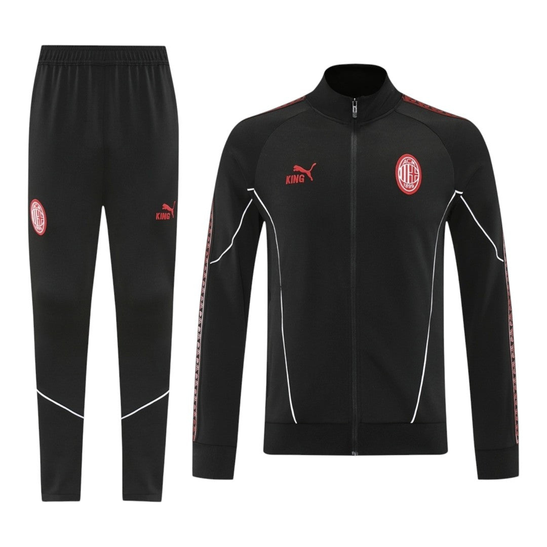 AC Milan 25/26 Men's Black Long Zip Jacket