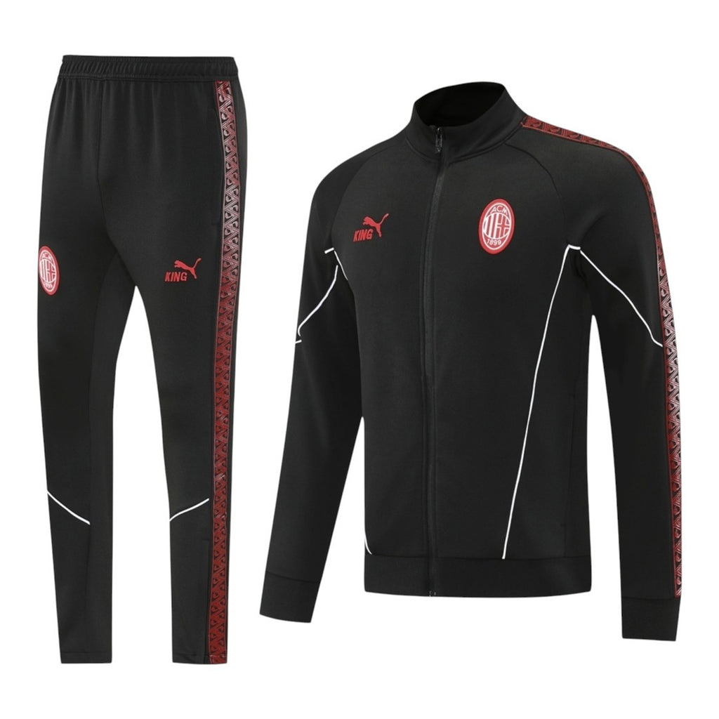 AC Milan 25/26 Men's Black Long Zip Jacket