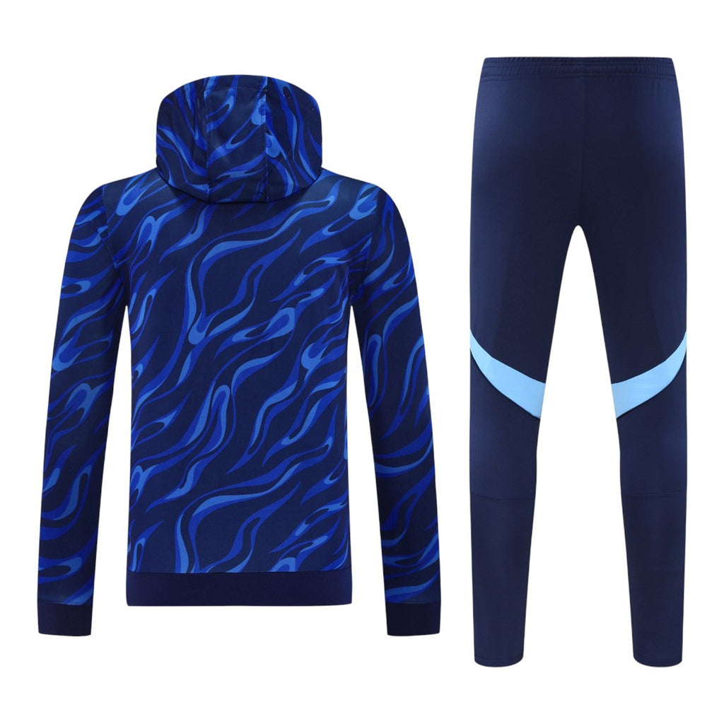 Real Madrid 25/26 Men's Blue Pre-Match Hoodie Tracksuit