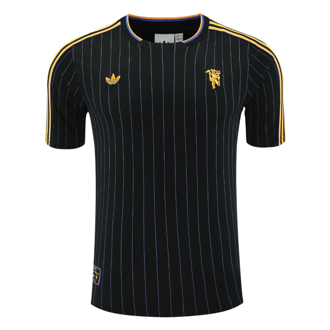 Manchester United 25/26 Men's Black-Gold Terrace Icon Shirt