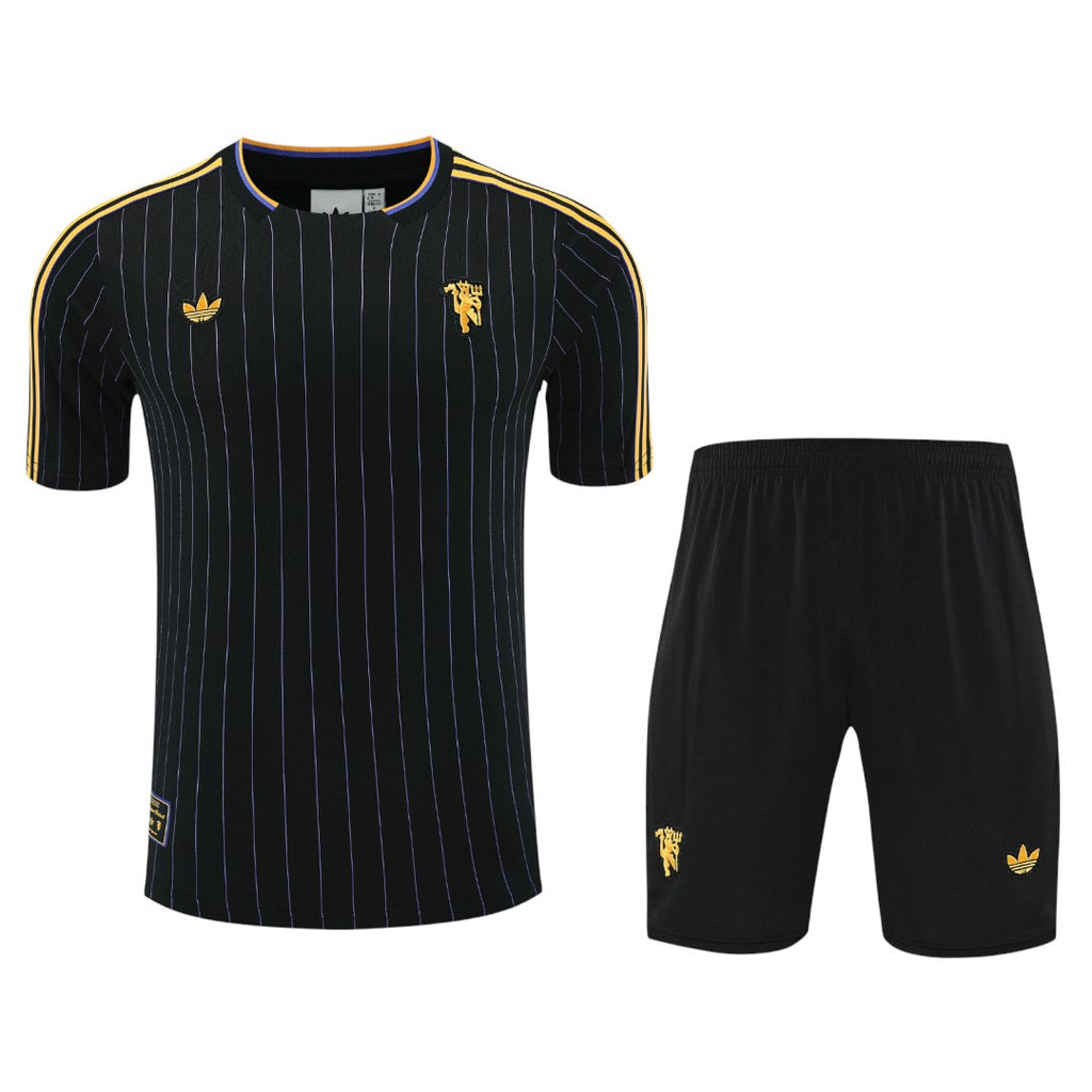 Manchester United 25/26 Men's Black-Gold Terrace Icon Shirt