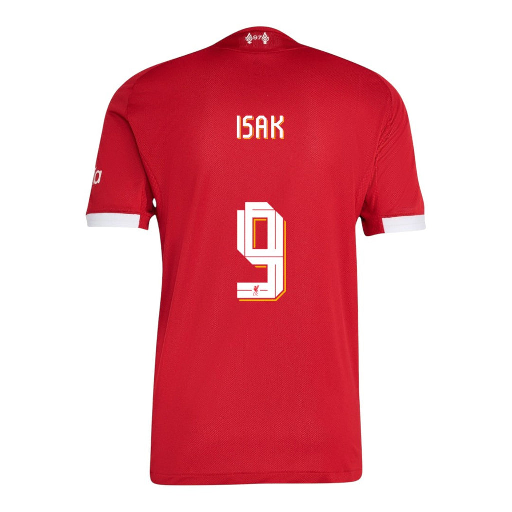 ISAK #9 Liverpool 25/26 Authentic Men's Home Shirt - Liverpool Font
