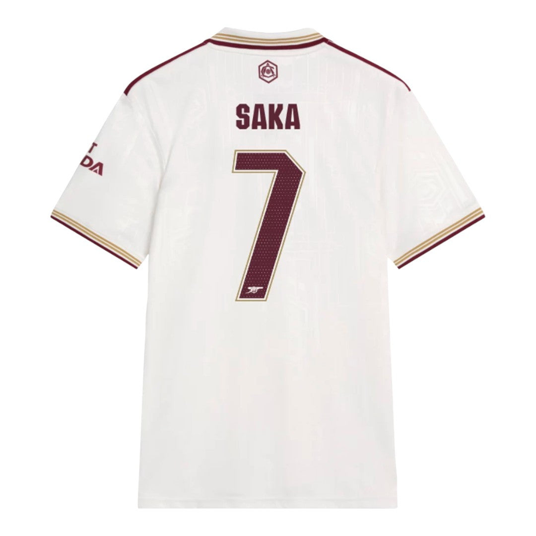 SAKA #7 Arsenal 25/26 Stadium Men's Third Shirt - Arsenal Font