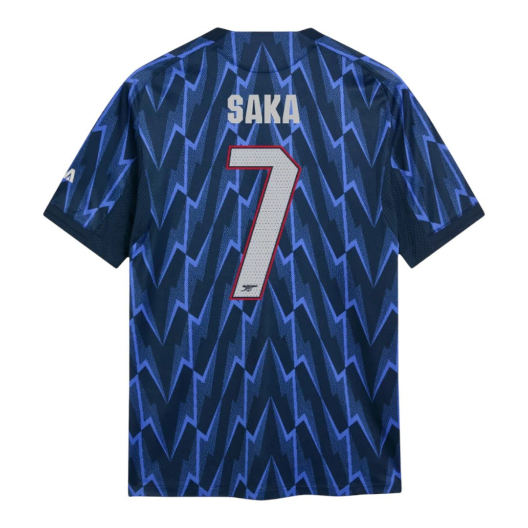 SAKA #7 Arsenal 25/26 Authentic Men's Away Shirt - Arsenal Font