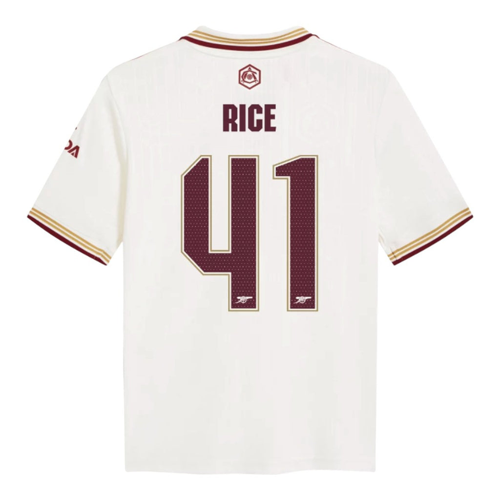 RICE #41 Arsenal 25/26 Stadium Men's Third Shirt - Arsenal Font