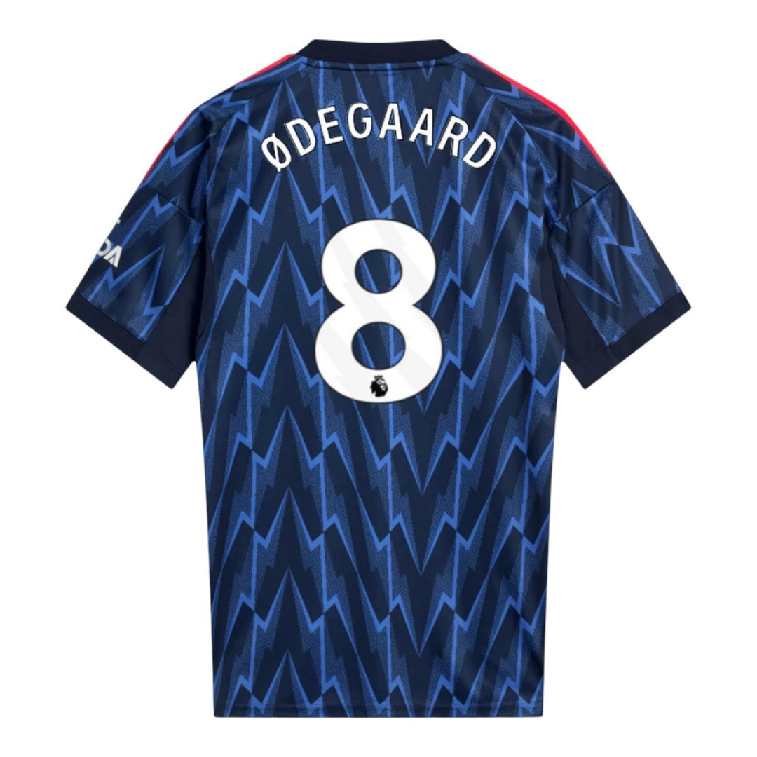 ØDEGAARD #8 Arsenal 25/26 Stadium Men's Away Shirt - PL Font