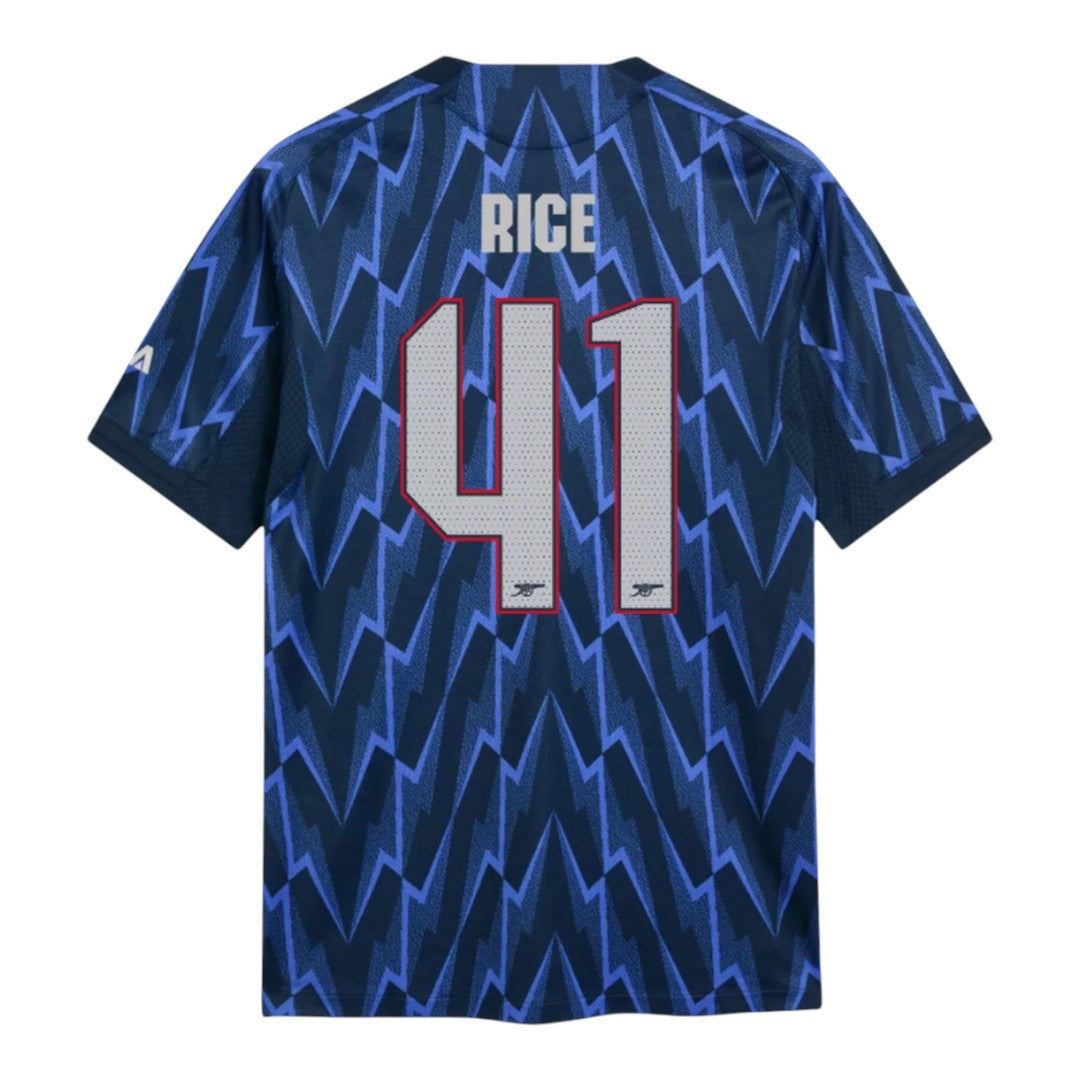 RICE #41 Arsenal 25/26 Authentic Men's Away Shirt - Arsenal Font