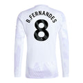 B.FERNANDES #8 Manchester United 25/26 Men's Away Long Sleeve Shirt - PL Font