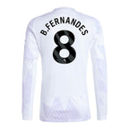 B.FERNANDES #8 Manchester United 25/26 Men's Away Long Sleeve Shirt - PL Font