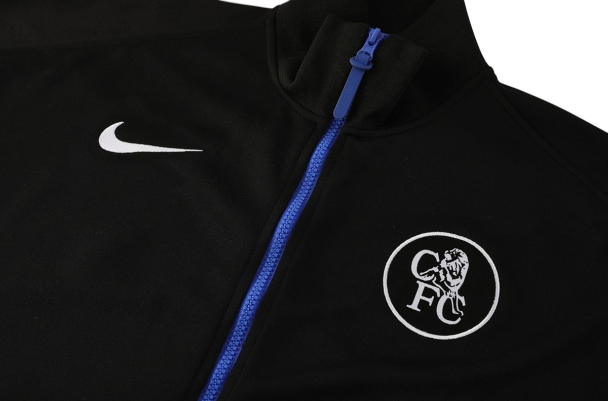 Chelsea 25/26 Men's Black Long Zip Jacket