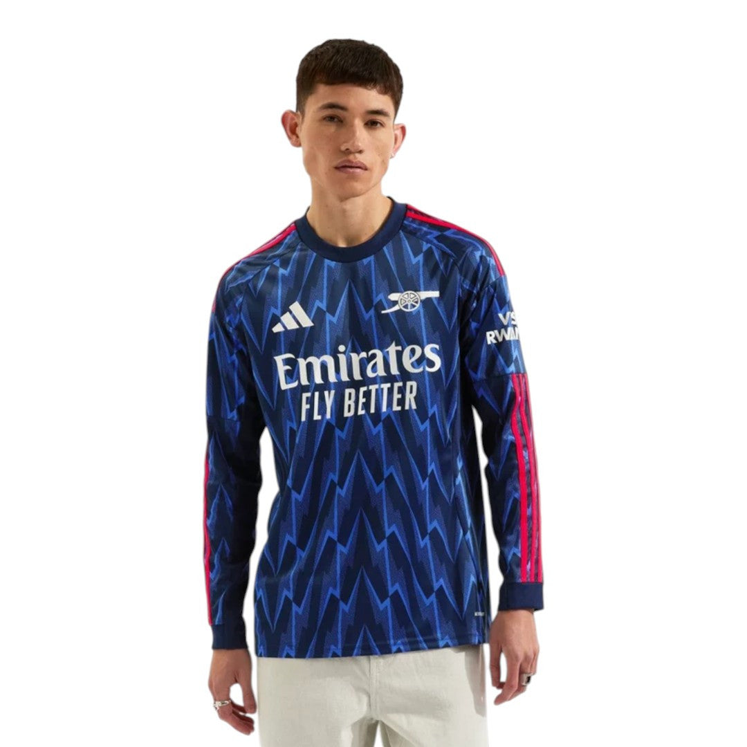 RICE #41 Arsenal 25/26 Men's Away Long Sleeve Shirt - PL Font