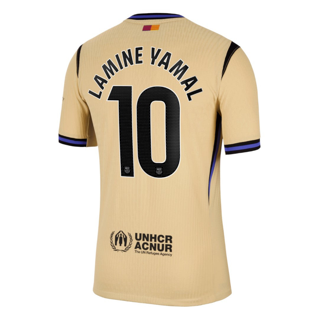 LAMINE YAMAL #10 Barcelona 25/26 Authentic Men's Away Shirt - La Liga Font