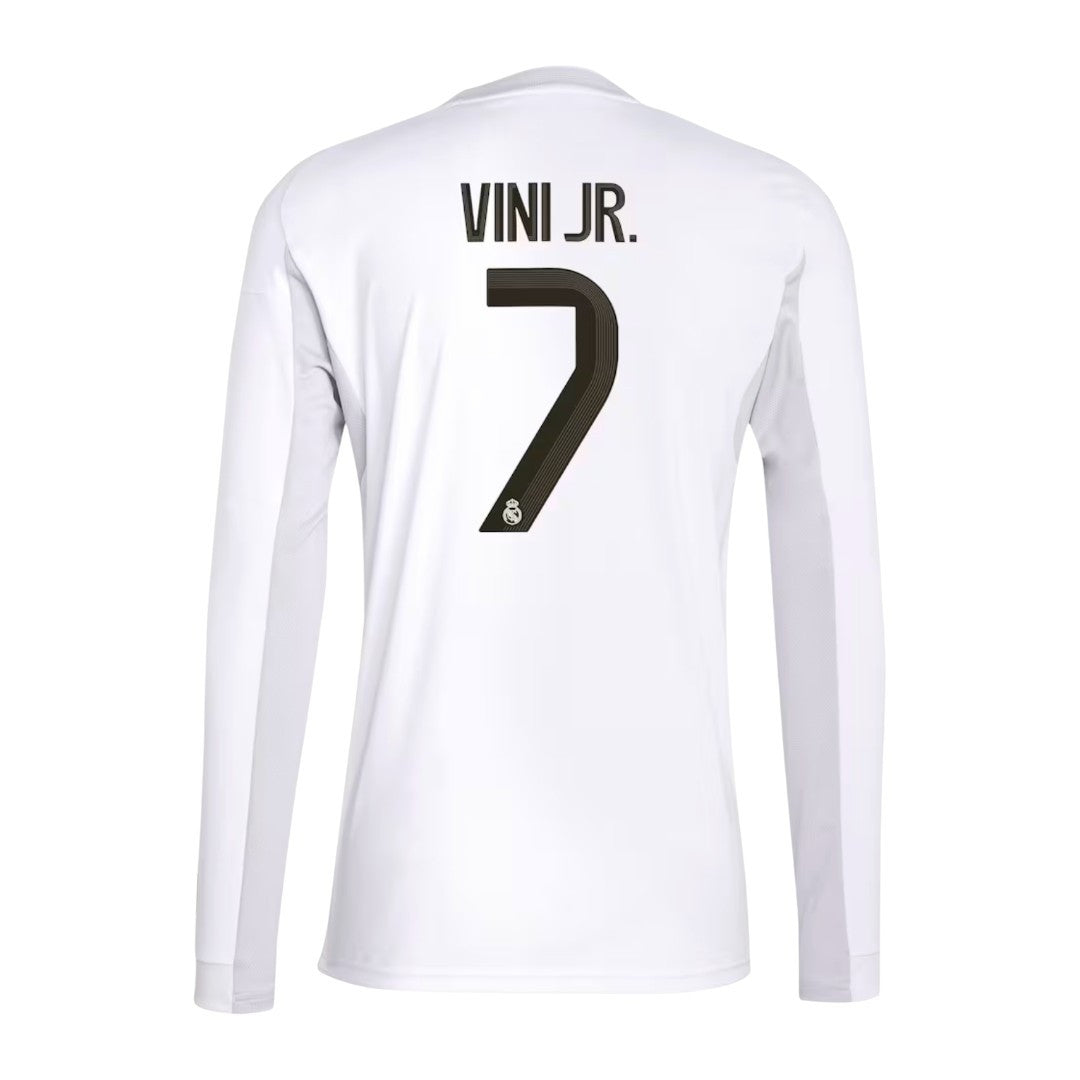 VINI JR #7 Real Madrid 25/26 Men's Home Long Sleeve Shirt