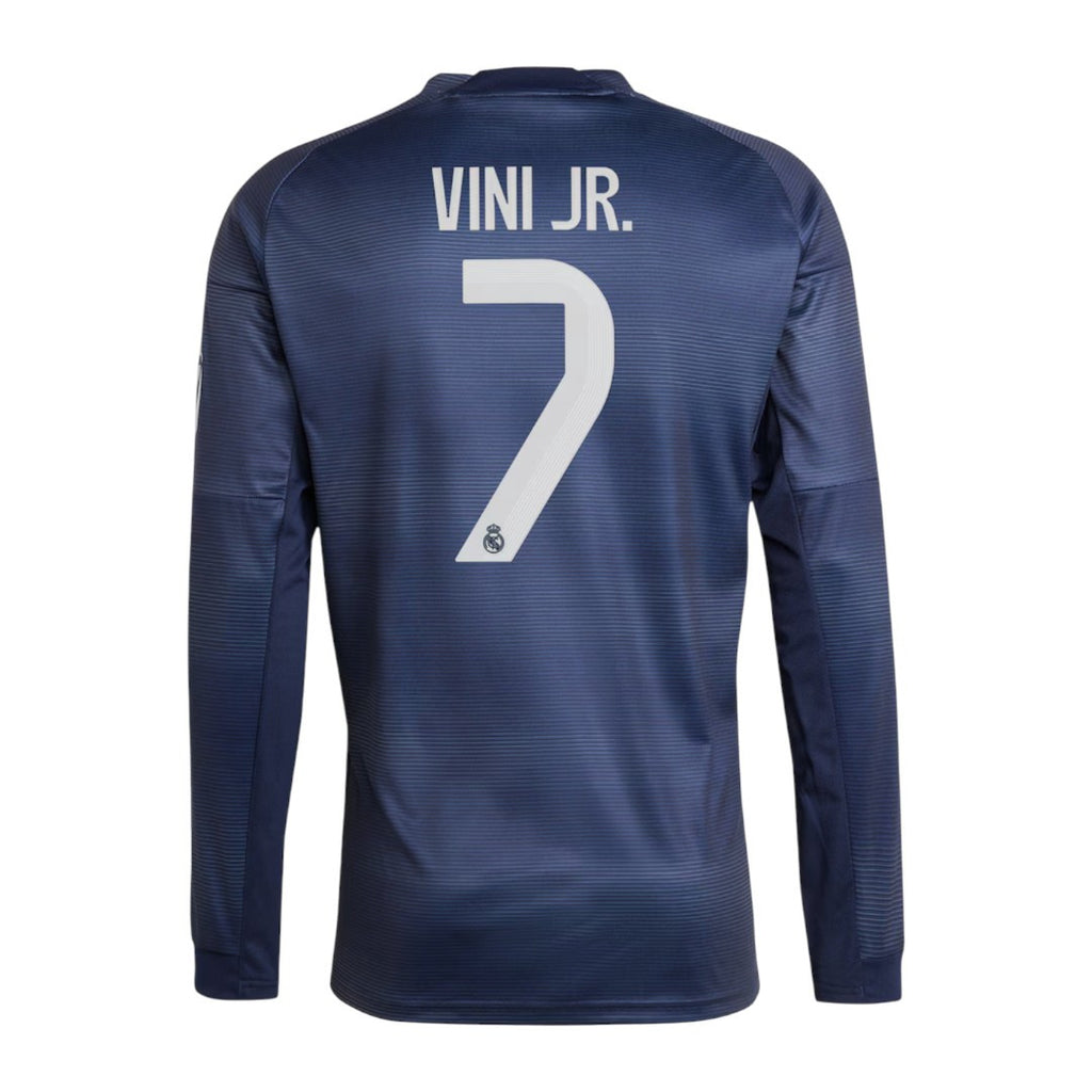VINI JR #7 Real Madrid 25/26 Men's Away Long Sleeve Shirt