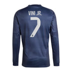 VINI JR #7 Real Madrid 25/26 Men's Away Long Sleeve Shirt