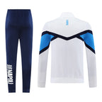 SSC Napoli 25/26 Men's White Long Zip Jacket