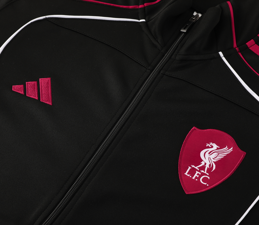 Liverpool 25/26 Men's Black Long Zip Jacket