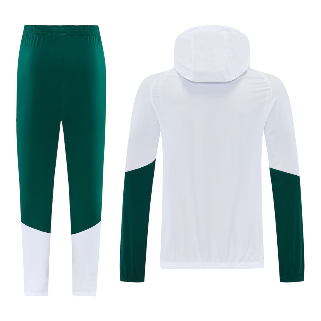 Italy 2026 Men's White Long Zip Windbreaker