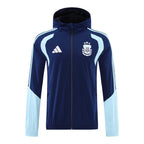 Argentina 2026 Men's Navy Long Zip Windbreaker
