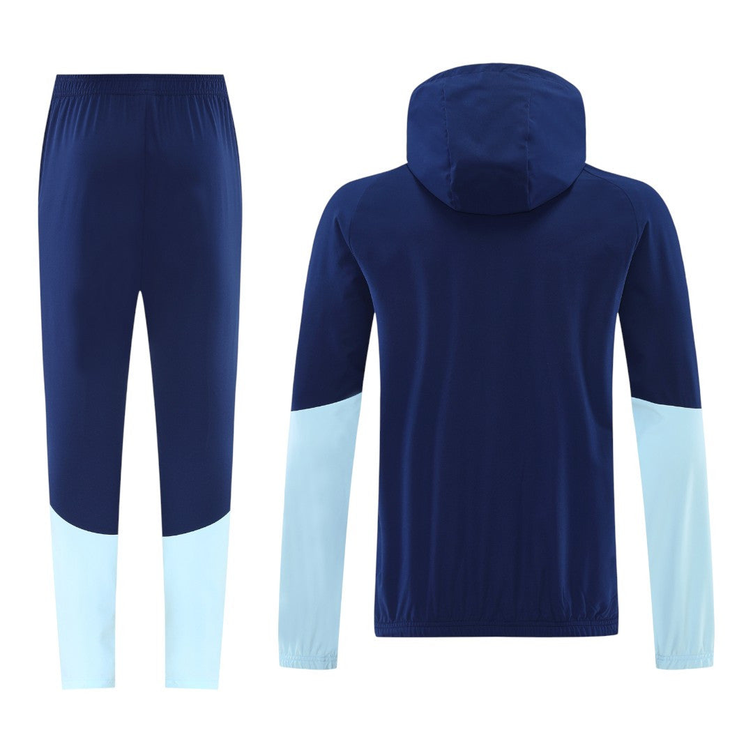 Argentina 2026 Men's Navy Long Zip Windbreaker