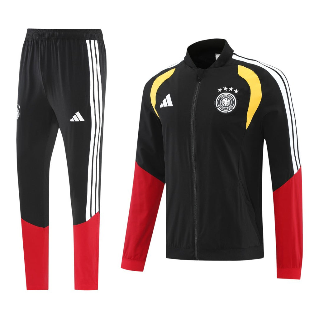 Germany 2026 Men's Black Long Zip Jacket