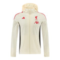 Liverpool 25/26 Men's Cream Long Zip Windbreaker