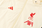 Liverpool 25/26 Men's Cream Long Zip Windbreaker