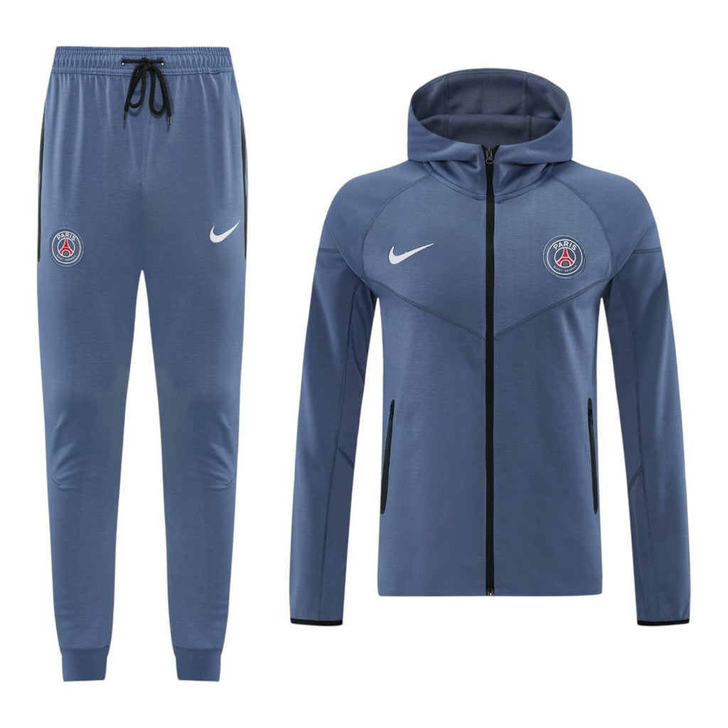 Paris Saint-Germain 25/26 Men's Slate Long Zip Hoodie