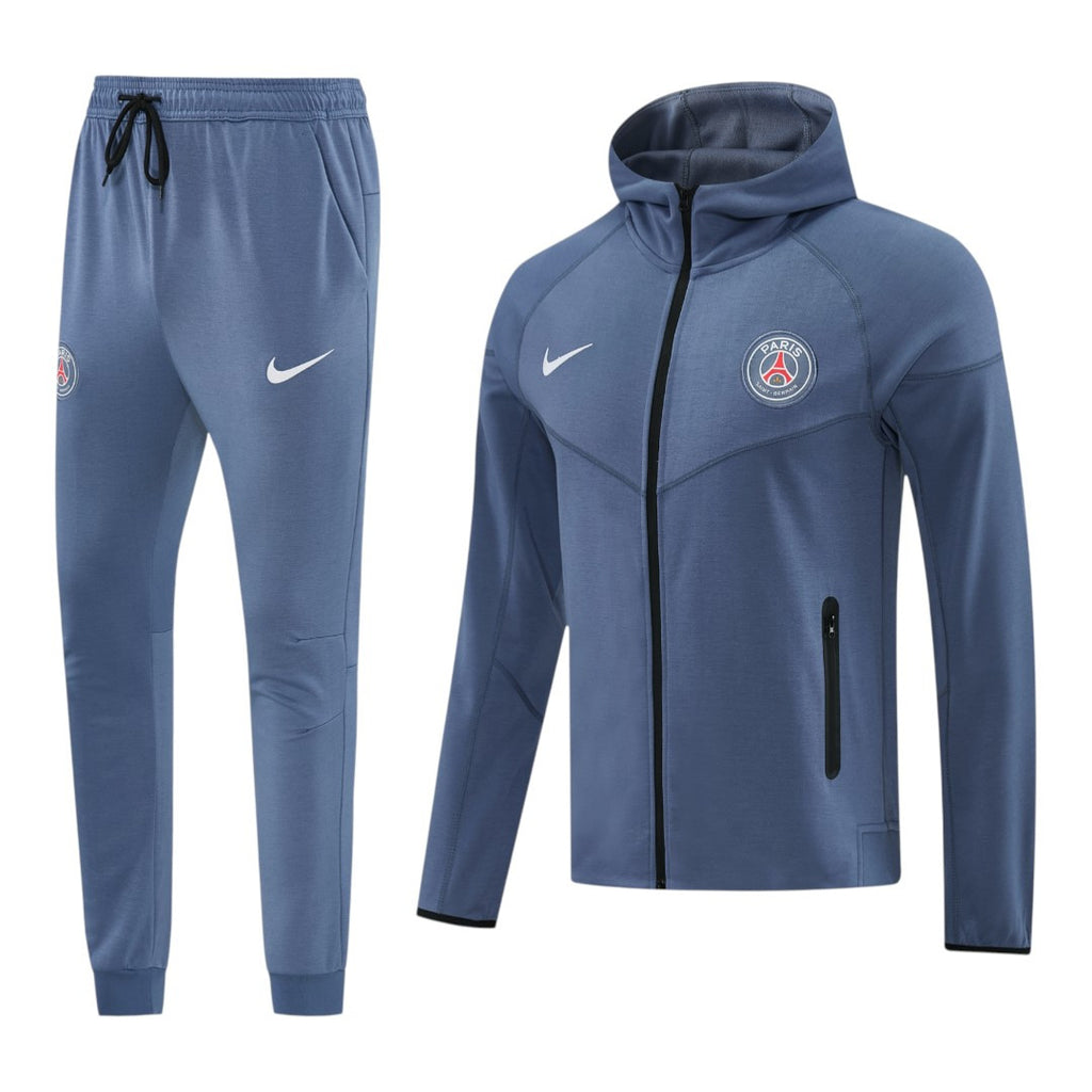 Paris Saint-Germain 25/26 Men's Slate Long Zip Hoodie