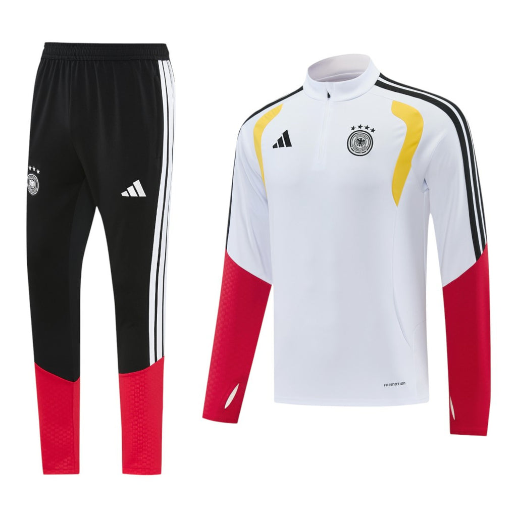 Germany 2026 Men's White Short Zip Tracksuit