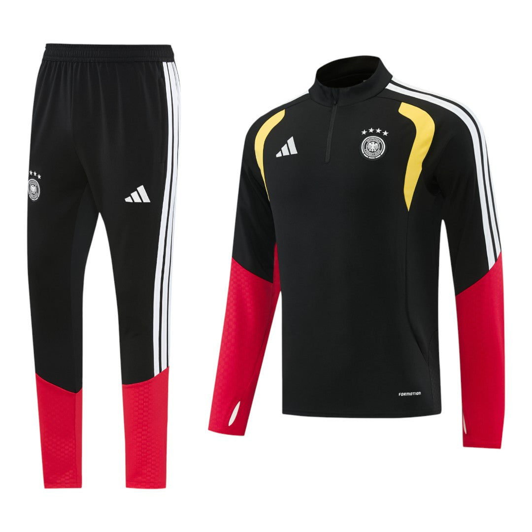 Germany 2026 Men's Black Short Zip Tracksuit
