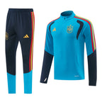 Spain 2026 Men's Light Blue Short Zip Tracksuit