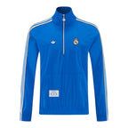 Real Madrid 25/26 Men's Blue Half Zip Jacket