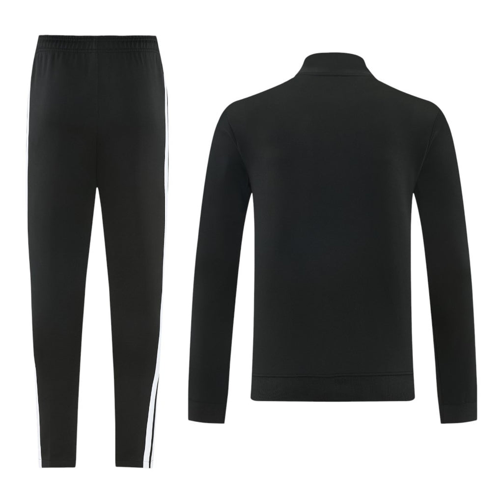 Germany 2026 Men's Black-White Long Zip Jacket
