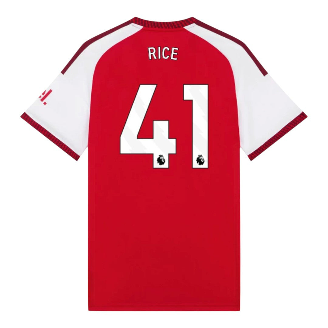 RICE #41 Arsenal 26/27 Authentic Men's Home Shirt - PL Font
