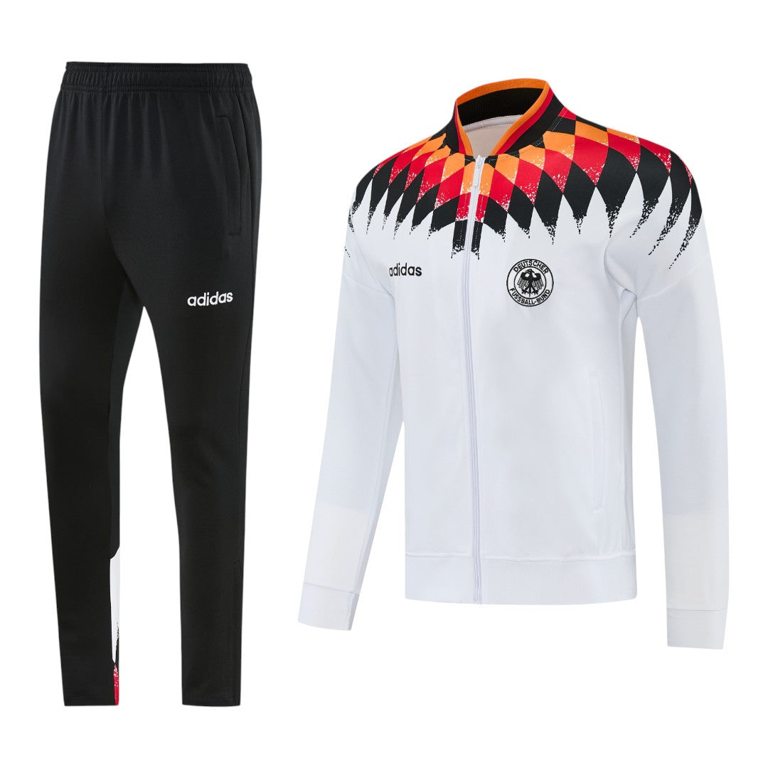 Germany 2026 Men's Remake White Long Zip Jacket