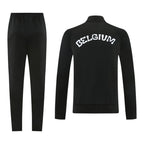 Belgium 2026 Men's Black Long Zip Jacket