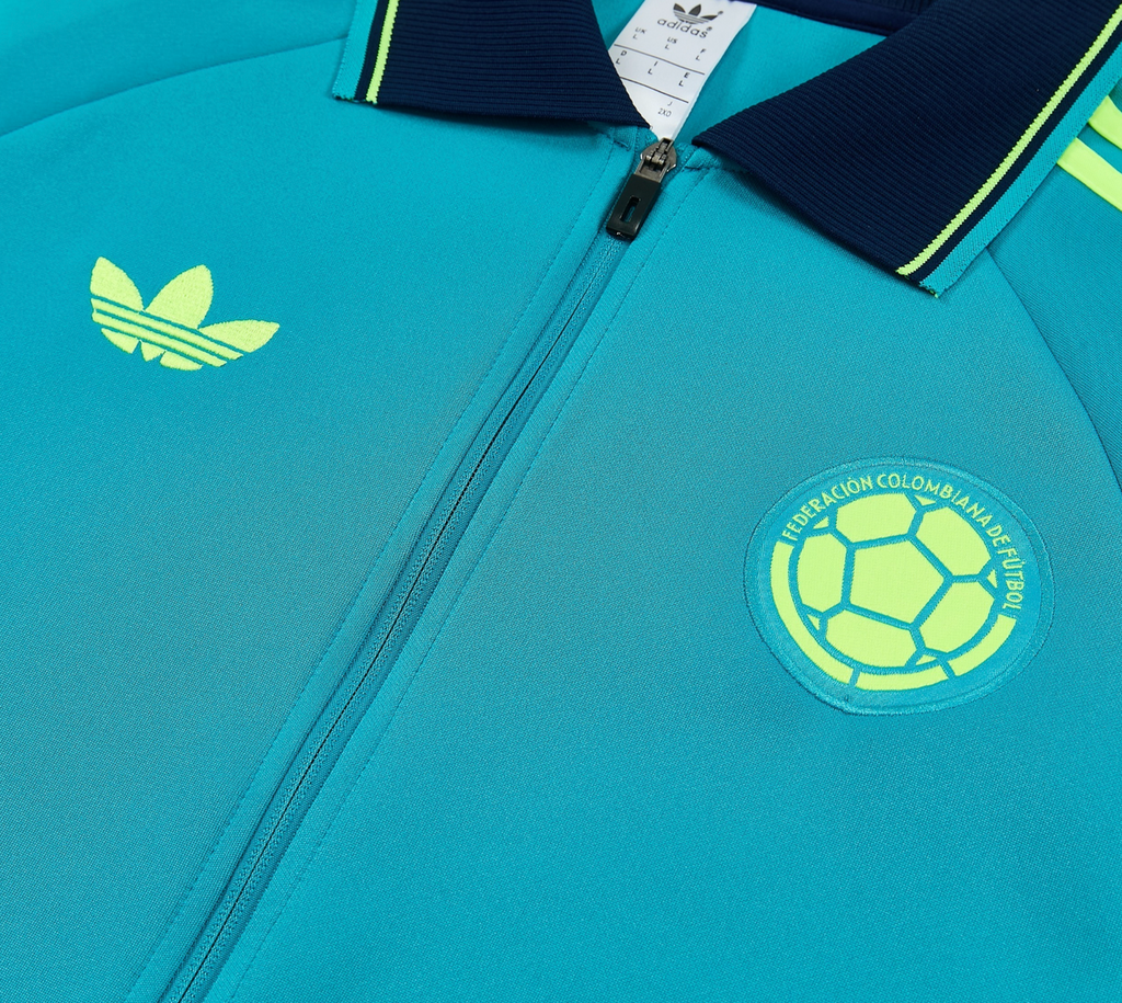 Colombia 2026 Men's Turquoise Long Zip Tracksuit
