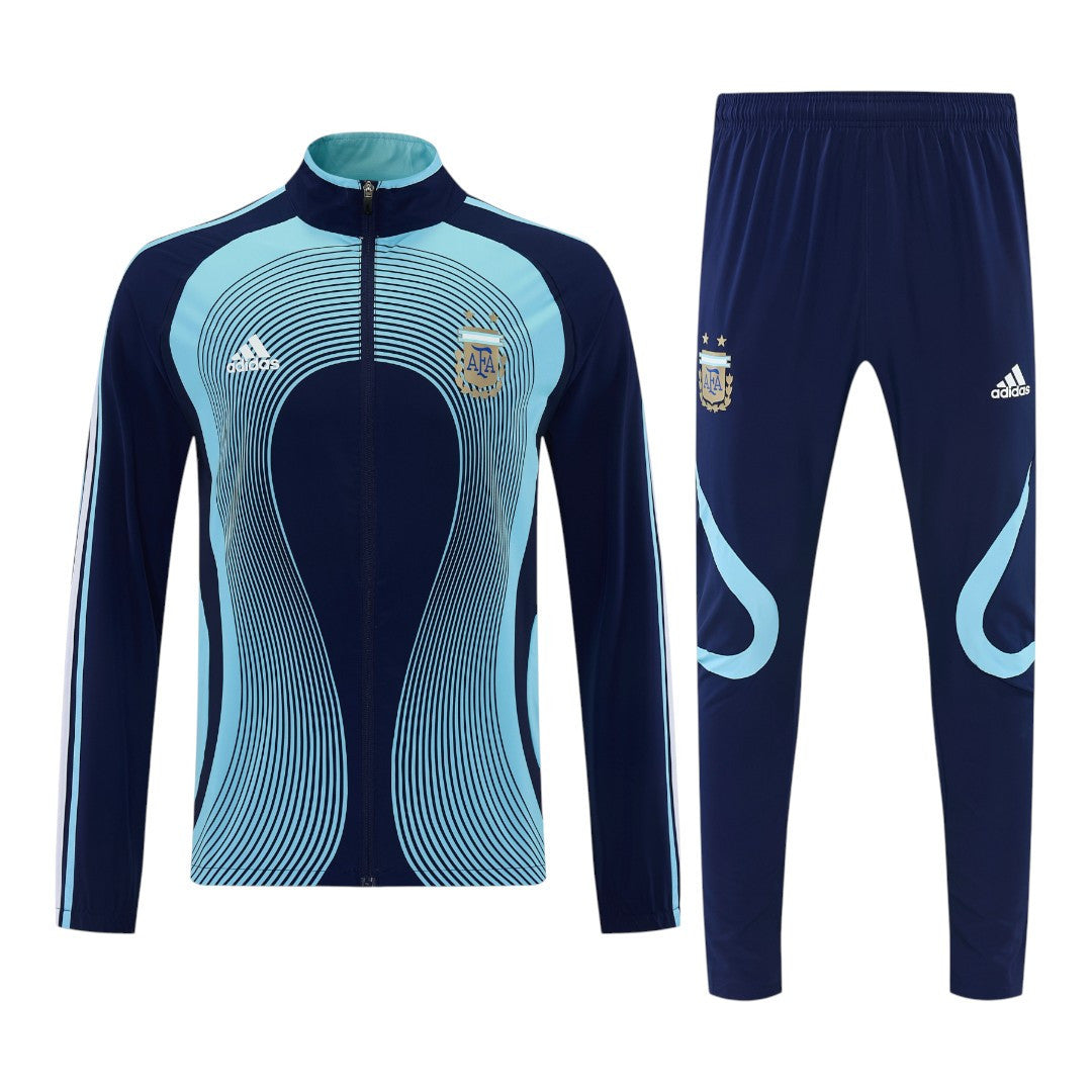 Argentina 2026 Men's Wave Navy Long Zip Tracksuit