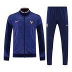 France 2026 Men's Textured Navy Long Zip Tracksuit