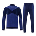 France 2026 Men's Textured Navy Long Zip Tracksuit