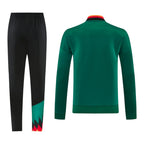 Germany 2026 Men's Remake Green Long Zip Jacket
