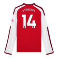 GYÖKERES #14 Arsenal 26/27 Men's Home Long Sleeve Shirt - PL Font