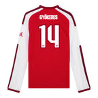GYÖKERES #14 Arsenal 26/27 Men's Home Long Sleeve Shirt - Club Font