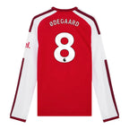 ØDEGAARD #8 Arsenal 26/27 Men's Home Long Sleeve Shirt - PL Font