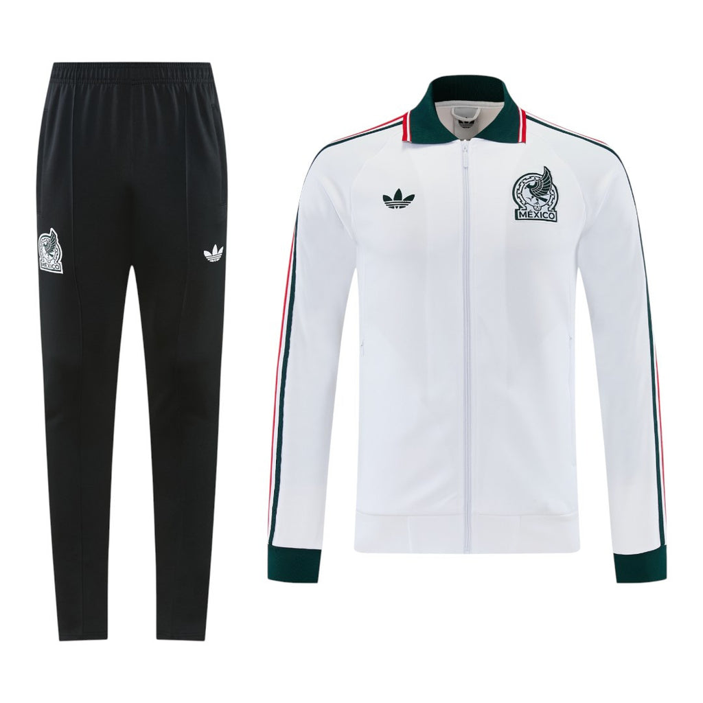 Mexico 2026 Men's White Long Zip Jacket